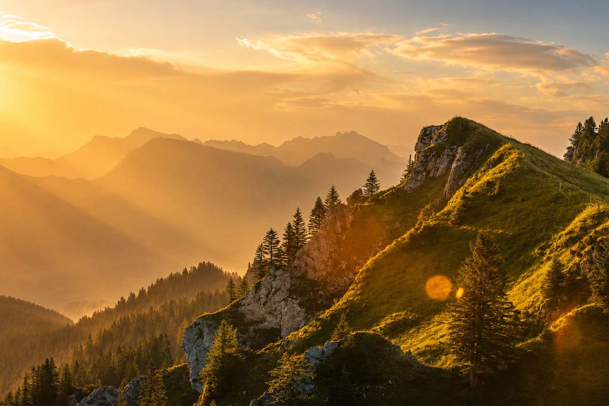 Allgaeuer Bergwald Chalets Aktivitaeten Naturpark Nagelfluhkette