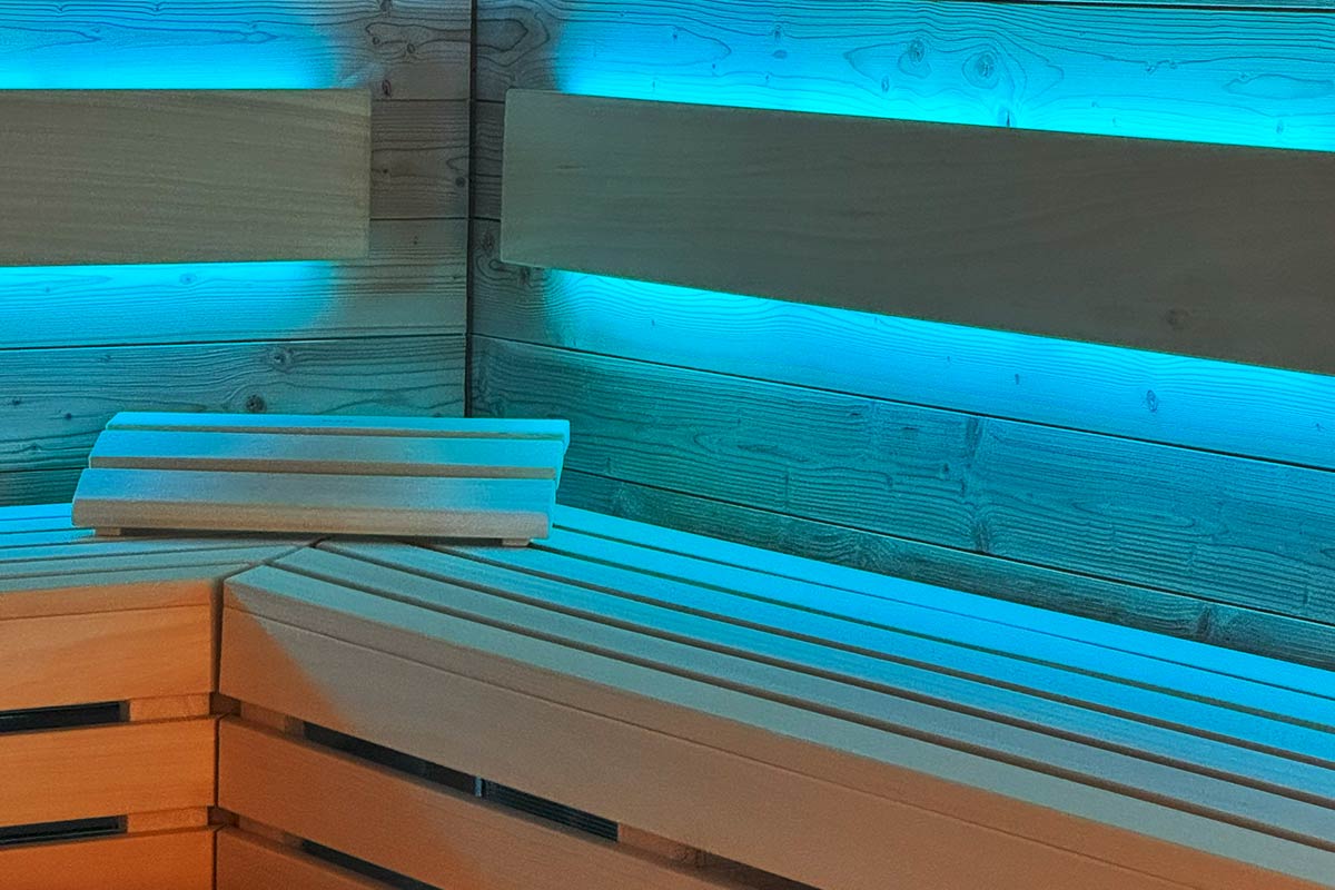 Allgaeuer Bergwald Chalets Relax Wellness Saua Led Beleuchtung
