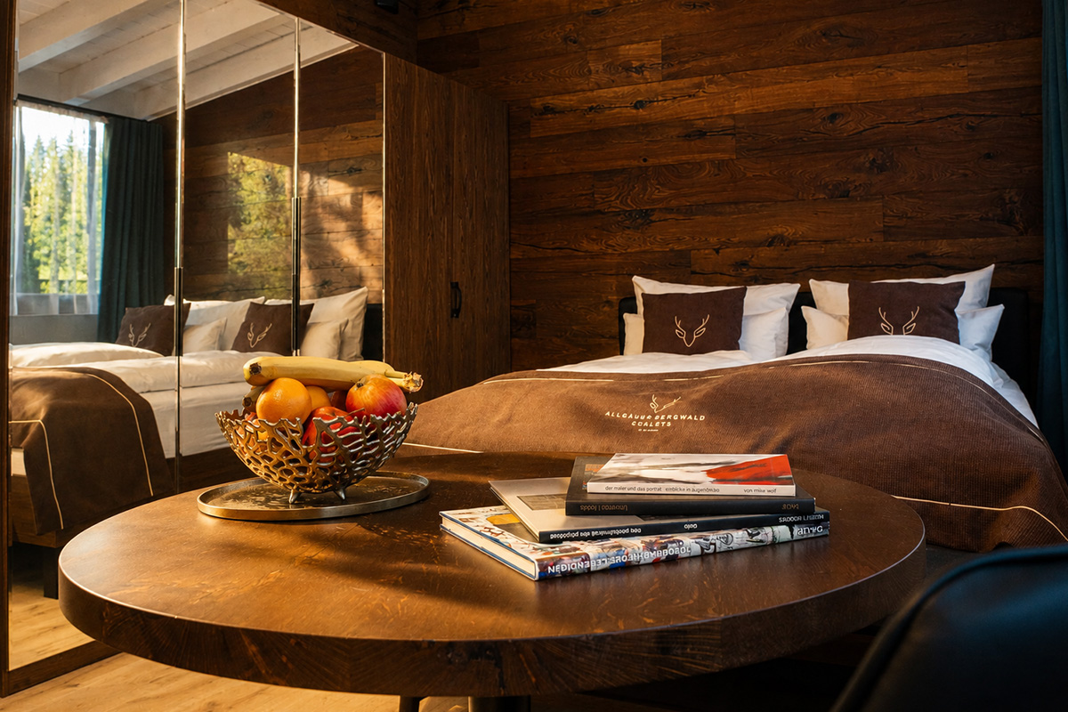 Allgaeuer Bergwald Chalets Bett