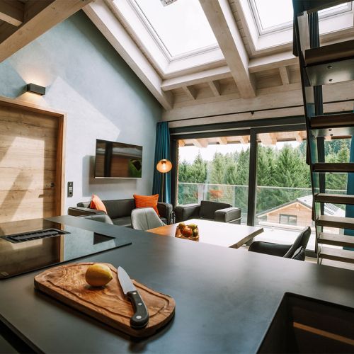 Allgaeuer Bergwald Chalets Schlafen Ambiente Elegant Hochwertig Ausblick