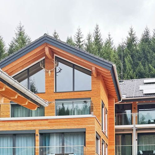 Allgaeuer Bergwald Chalets Schlafen Ambiente Elegant Hochwertig Ausblick