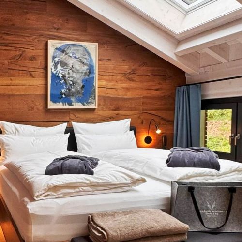 Allgaeuer Bergwald Chalets Schlafen Ambiente Elegant Hochwertig Ausblick